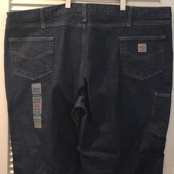 Carhartt FR JEANS 50Wx30L utility denim double-front denim flame resistant NWT - Picture 5 of 16